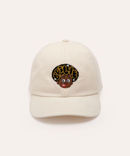 boné infantil de sarja aba curva hora do blec bege UNICO boné infantil de sarja aba curva hora do blec bege UNICO