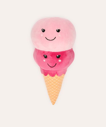 almofada de pelúcia sorvete rosa UNICO almofada de pelúcia sorvete rosa UNICO