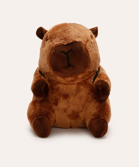 almofada de pelúcia capivara marrom UNICO almofada de pelúcia capivara marrom UNICO