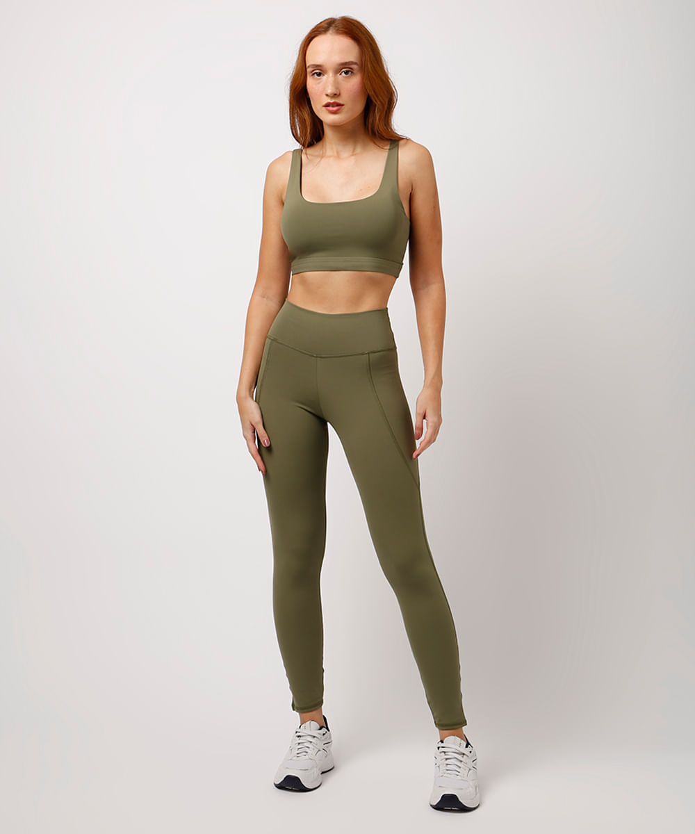 calça legging com bolso mindset sport verde