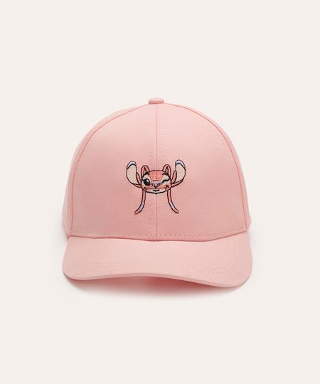 boné infantil de sarja aba curva angel rosa UNICO
