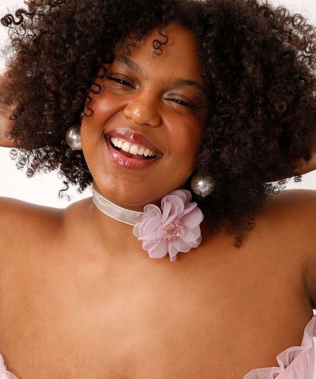 colar 3 em 1 floral rosa UNICO colar 3 em 1 floral rosa UNICO