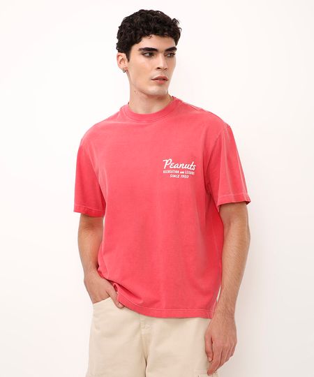 camiseta de algodão snoopy vermelha PP camiseta de algodão snoopy vermelha PP