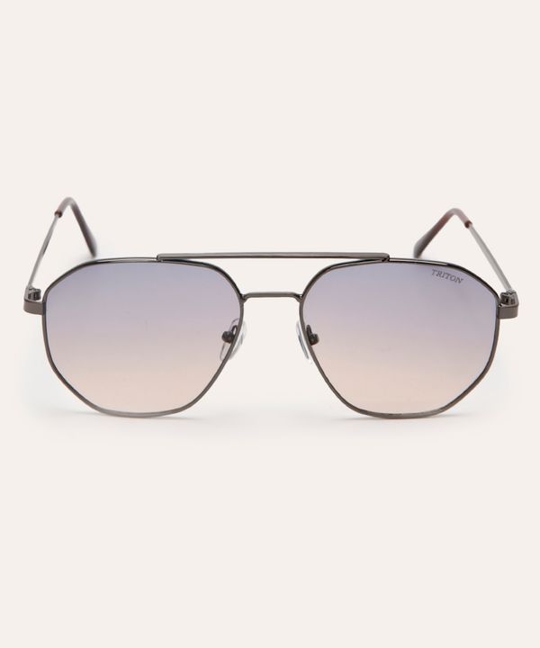 óculos de sol aviador triton cinza UNICO