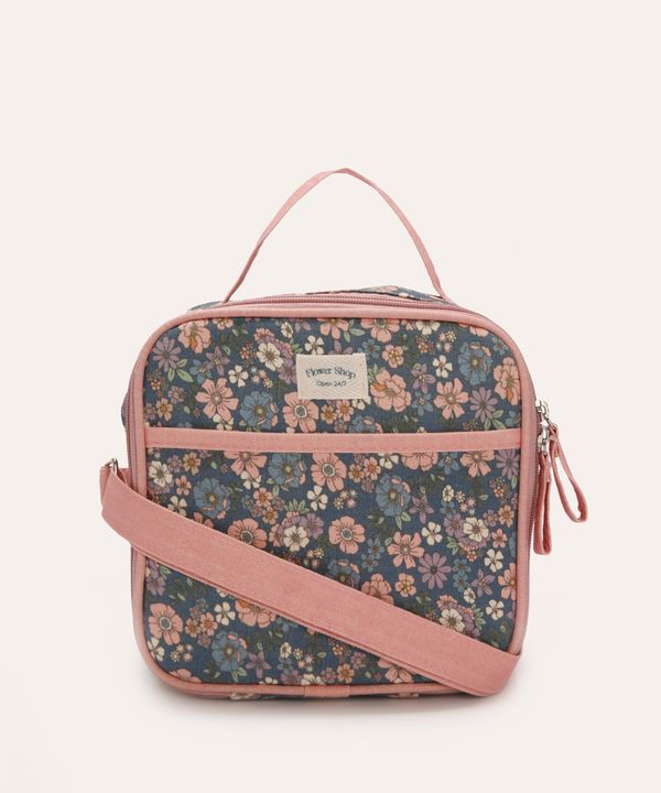 lancheira térmica floral rosa UNICO