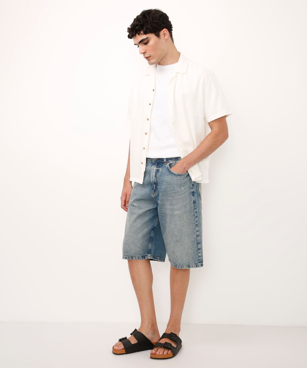 bermuda skater destroyed azul bermuda skater destroyed azul