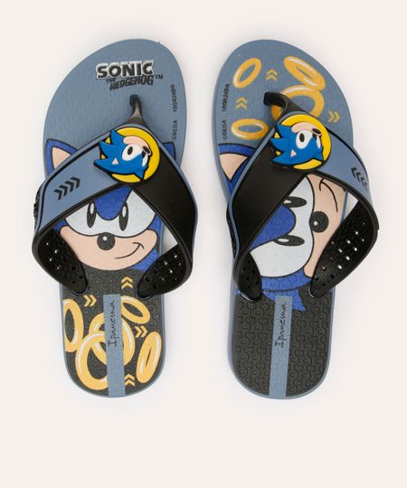 chinelo infantil ipanema sonic preto 23-24