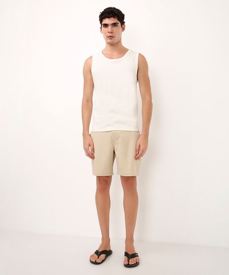 short boardshort reto bege 38
