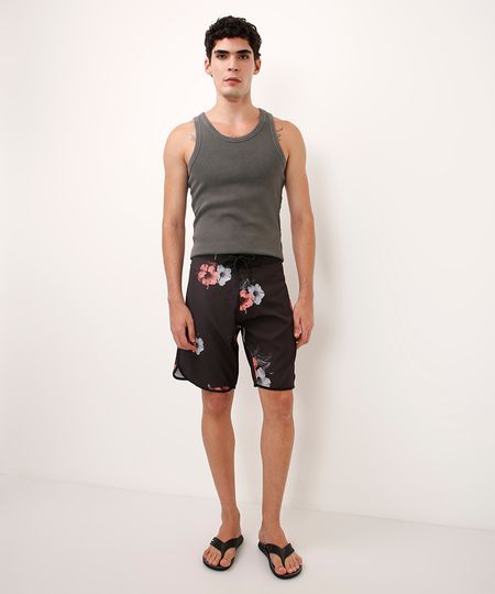 short boardshort floral preto 42 short boardshort floral preto 42