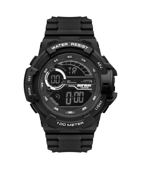 relógio digital masculino mormaii mo3660ab8p preto UNICO