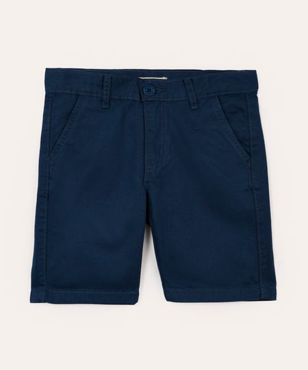 bermuda de sarja infantil bolso chino azul 8 bermuda de sarja infantil bolso chino azul 8