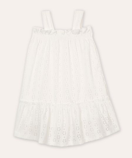vestido infantil de laise off white 1 vestido infantil de laise off white 1