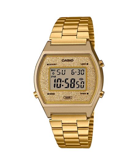relógio digital feminino casio b640wgg9df dourado UNICO