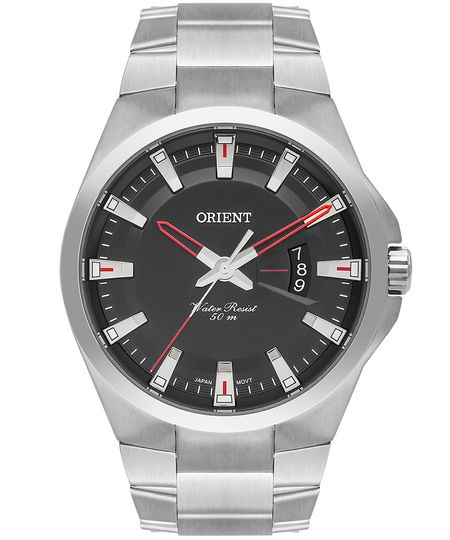 relógio analógico masculino orient mbss1404p1sx prateado UNICO