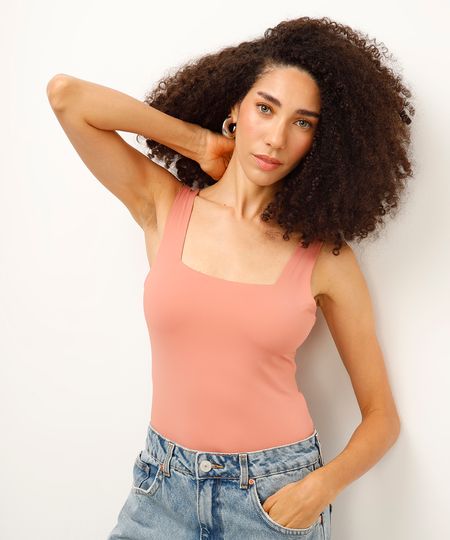 body cavado com recorte alça média rosa PP body cavado com recorte alça média rosa PP