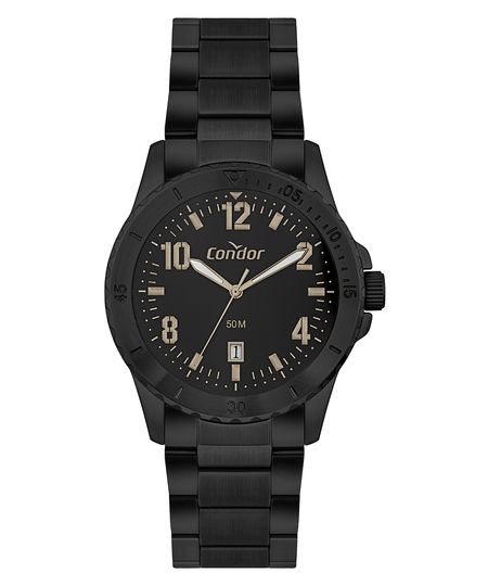 relógio masculino analógico condor co2115mywk4p preto UNICO