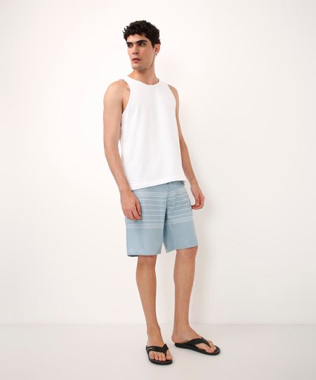 short boardshort listrado azul 44