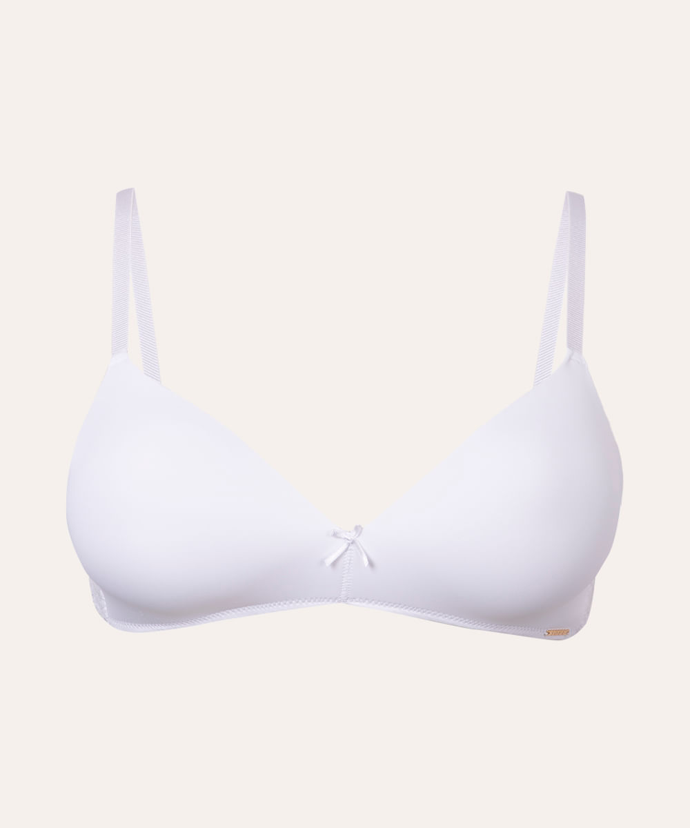 sutiã meia taça com renda off white
