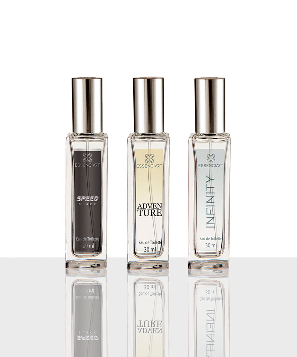 kit essenciart masculino adventure speed black infinity