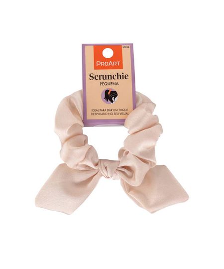 scrunchie elástico de cabelo proart pequeno bege UNICO