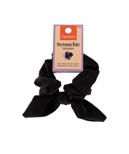 scrunchie elástico de cabelo proart pequeno preto UNICO