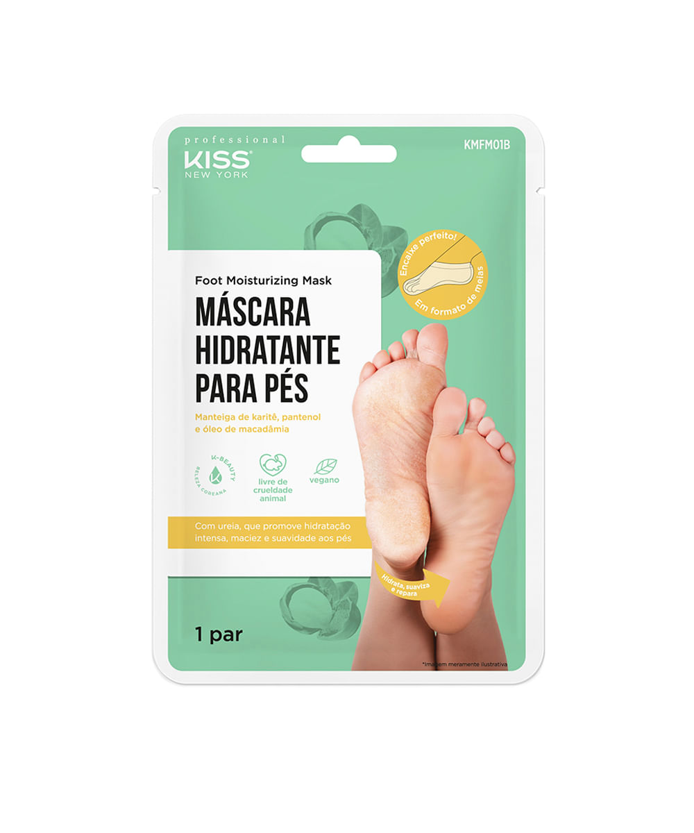 máscara hidratante para pés kiss new york professional máscara hidratante para pés kiss new york professional