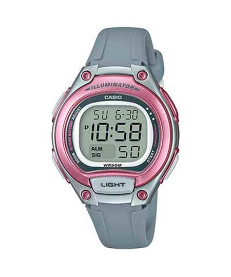 relógio casio feminino vintage digital lw-203-4av cinza UNICO