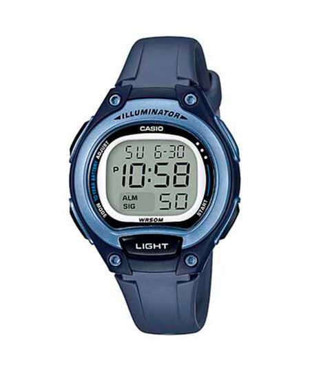 relógio casio feminino digital lw-203-2avdf azul UNICO