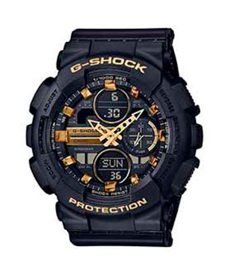 relógio g-shock casio masculino analógico digital gma-s140m-1adr preto UNICO
