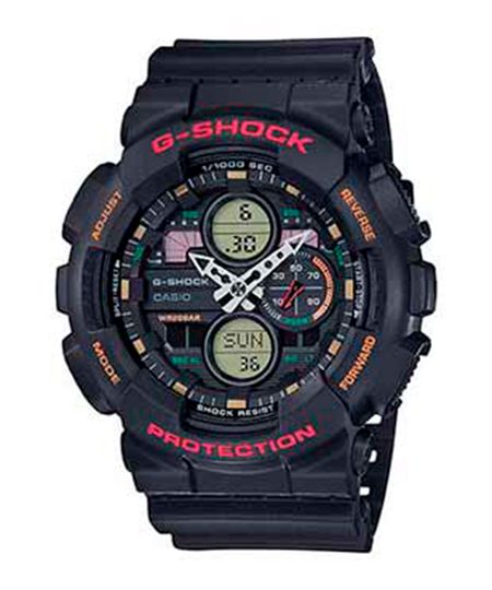 relógio g-shock casio masculino analógico digital ga-140-1a4dr preto UNICO