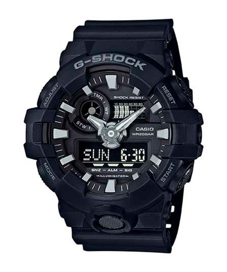 relógio g-shock casio masculino analógico digital ga-700-1bdr preto UNICO
