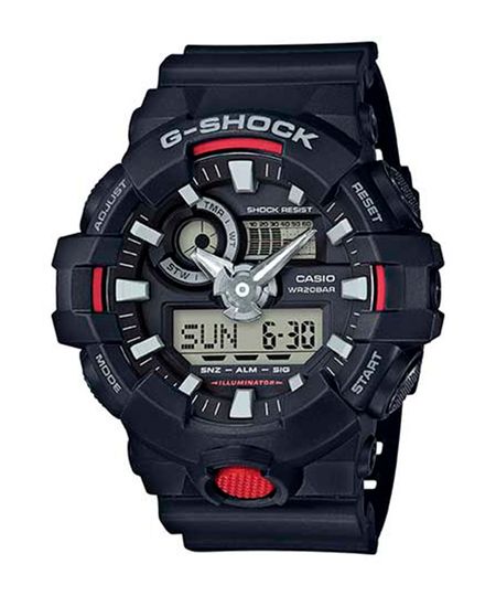 relógio g-shock casio masculino analógico digital ga-700-1adr preto UNICO
