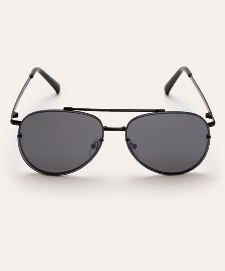 óculos de sol aviador triton unissex preto UNICO óculos de sol aviador triton unissex preto UNICO