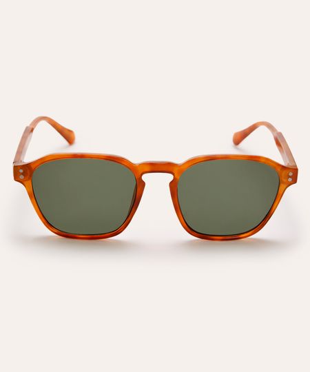 óculos de sol oval tartaruga triton unissex laranja UNICO