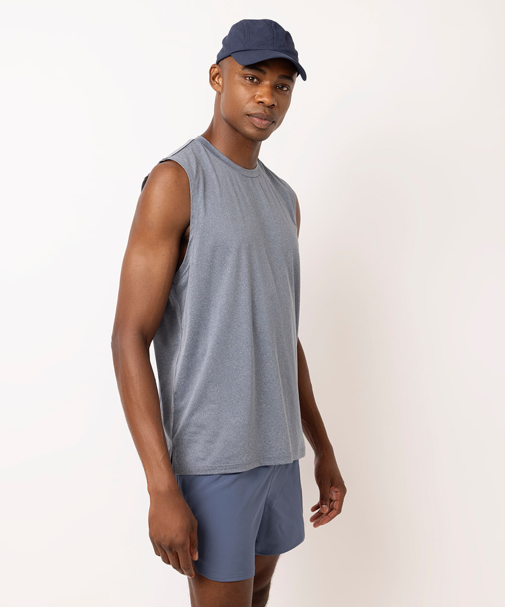 regata machão esportiva ace ultra stretch azul