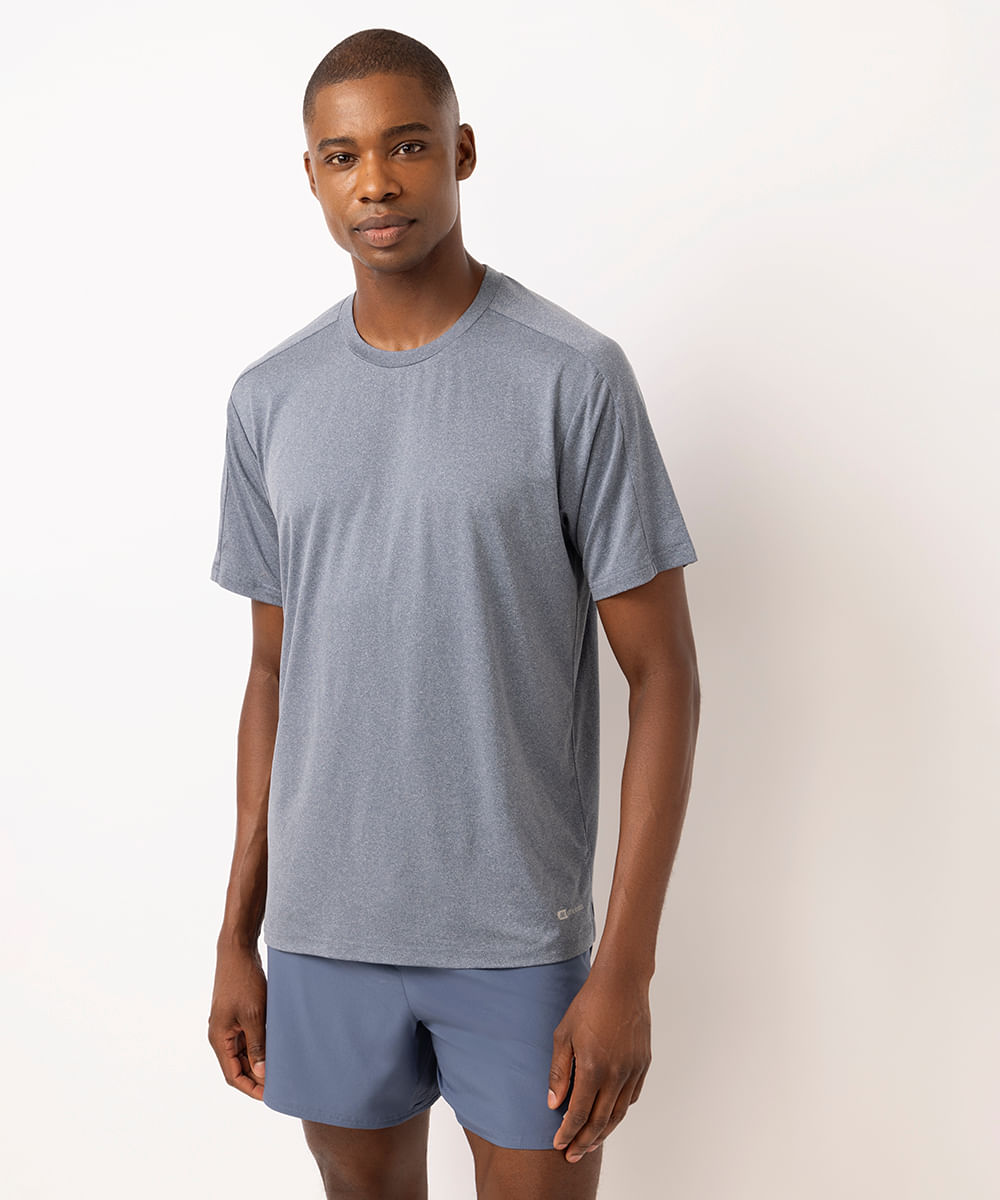 camiseta masculina esportiva ace ultra stretch azul