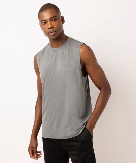 regata machão esportiva ace ultra stretch cinza GG
