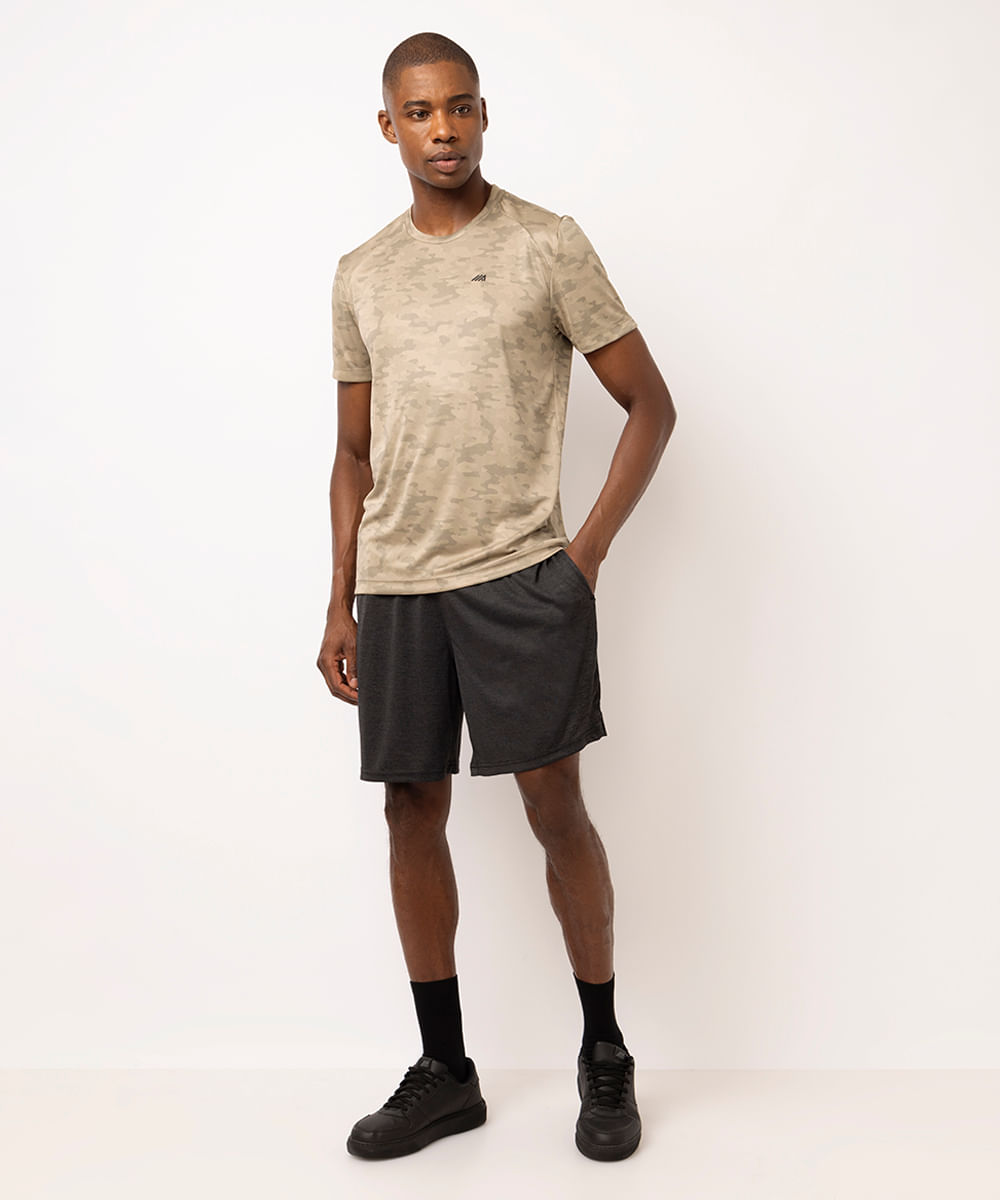 short masculino esportivo ace com bolso preto