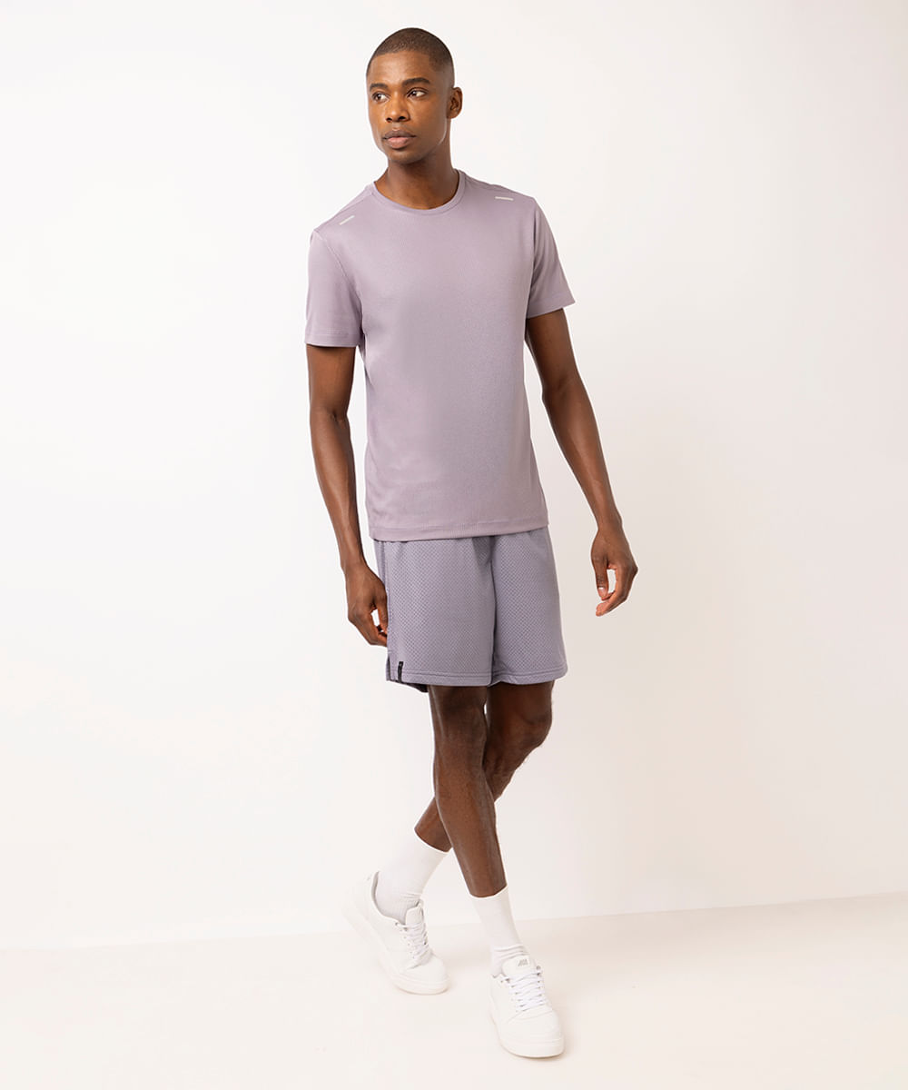 bermuda masculina esportiva ace roxa