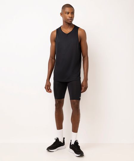 bermuda masculina de compressão esportiva ace preta M
