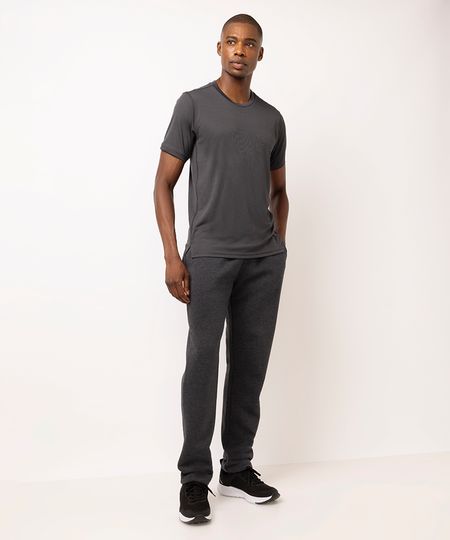 calça masculina esportiva ace de moletom cinza M