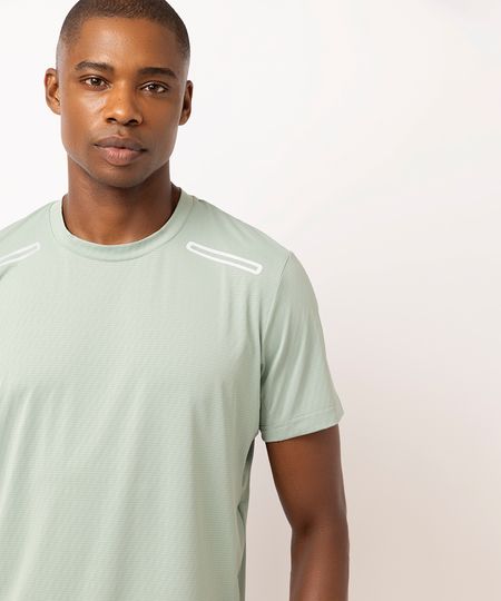 camiseta masculina esportiva ace texturizada verde M