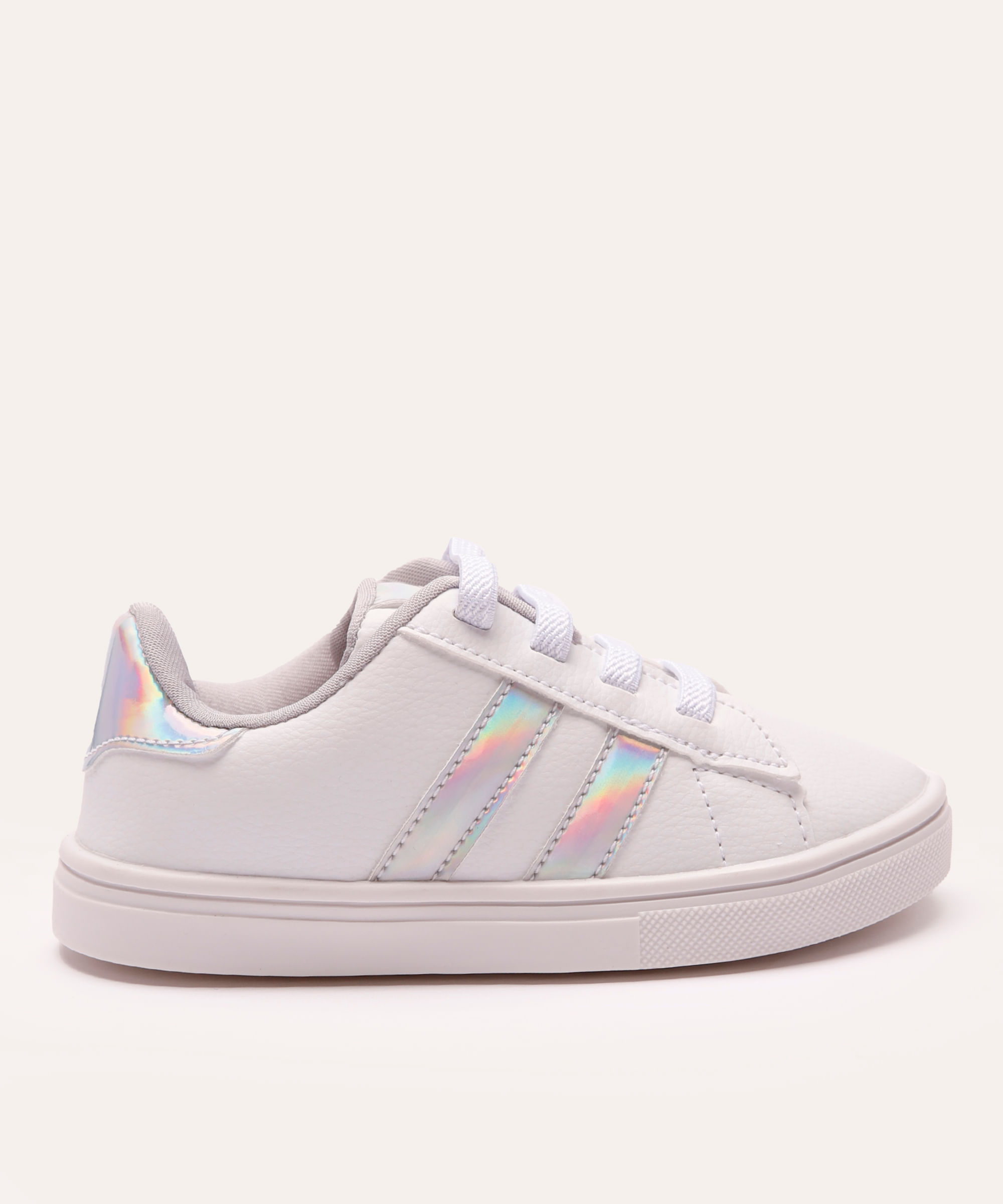 tênis infantil holográfico branco