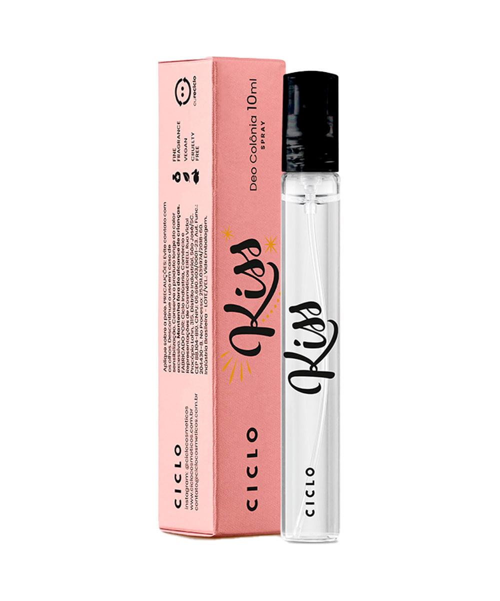 Perfume Ciclo kiss Mini Spray Feminino Deo Colônia 10ml Unico Perfume Ciclo kiss Mini Spray Feminino Deo Colônia 10ml Unico