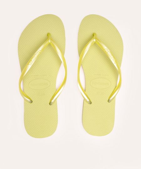 chinelo havaianas slim verde 37-38