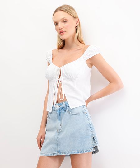 short saia feminino jeans com fendas azul 44 short saia feminino jeans com fendas azul 44