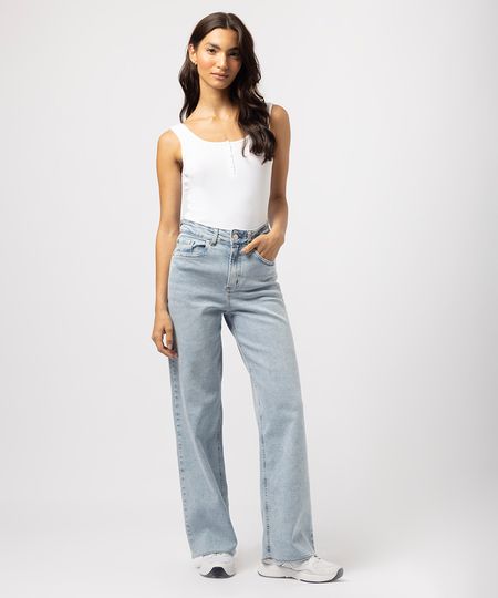 calça reta new york feminina jeans azul 44 calça reta new york feminina jeans azul 44