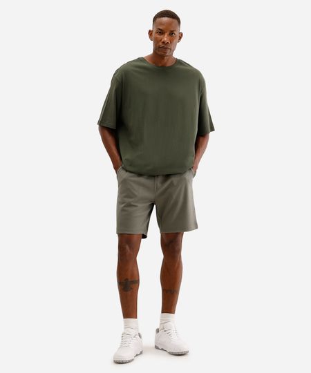 bermuda masculina básica - verde folha M bermuda masculina básica - verde folha M