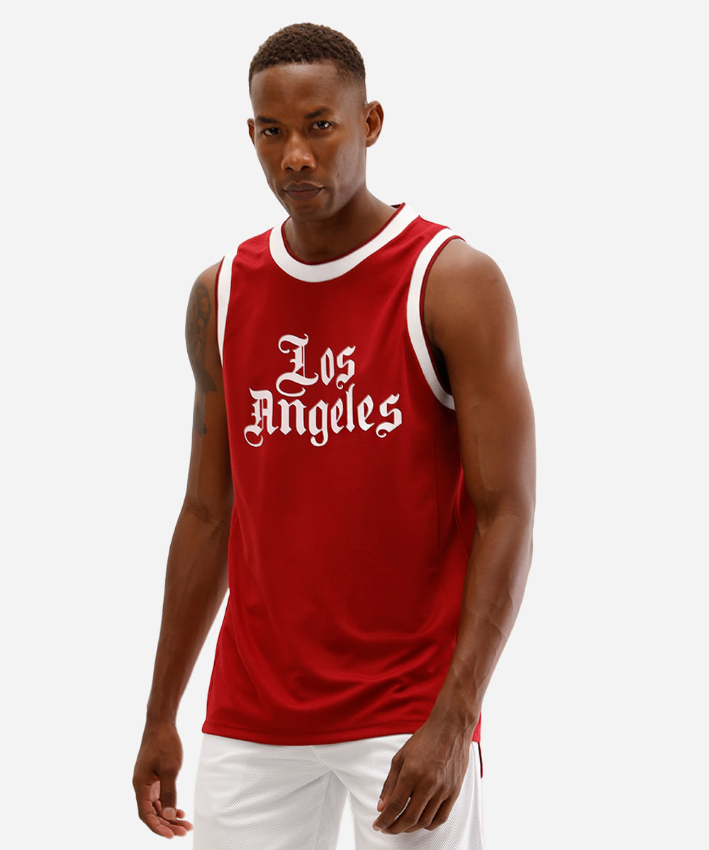 regata basquete masculina bicolor esportiva ace los angeles vinho