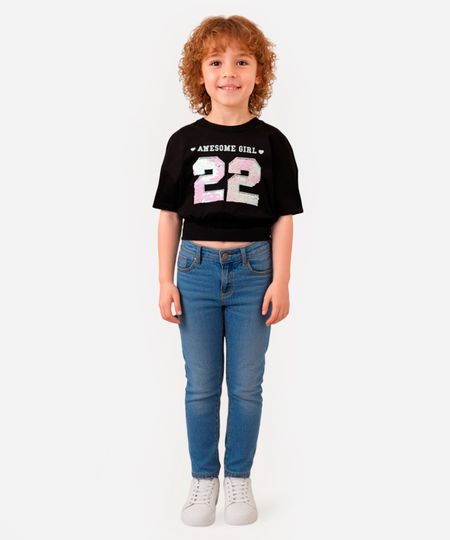 blusa infantil de algodão paetê dupla face preta 4 blusa infantil de algodão paetê dupla face preta 4